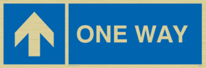 MA6208: One way with up directional arrow