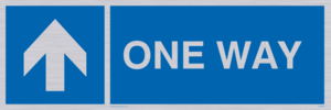 MA6208: One way with up directional arrow