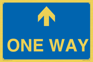 MA6208: One way with up directional arrow