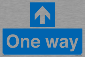 MA6208: One way with up directional arrow