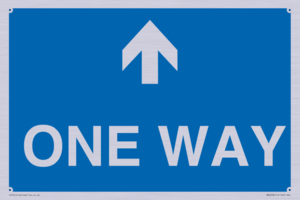 MA6208: One way with up directional arrow