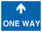 MA6208: One way with up directional arrow
