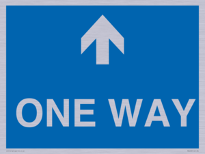MA6208: One way with up directional arrow