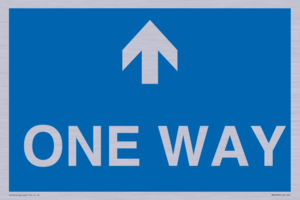 MA6208: One way with up directional arrow