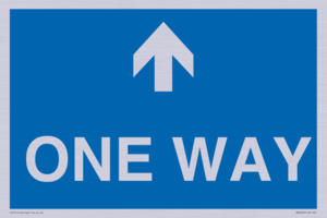 MA6208: One way with up directional arrow