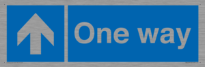 MA6208: One way with up directional arrow