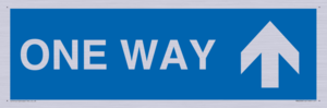 MA6208: One way with up directional arrow