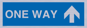 MA6208: One way with up directional arrow