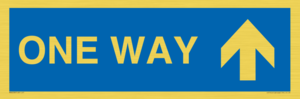 MA6208: One way with up directional arrow