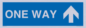 MA6208: One way with up directional arrow