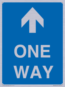 MA6208: One way with up directional arrow