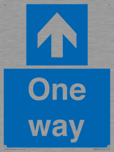 MA6208: One way with up directional arrow