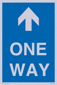 MA6208: One way with up directional arrow