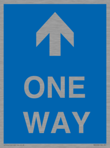MA6208: One way with up directional arrow