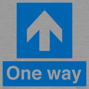 MA6208: One way with up directional arrow