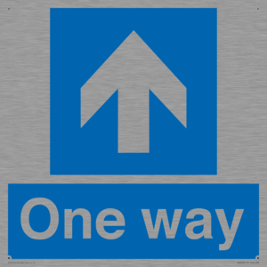 MA6208: One way with up directional arrow
