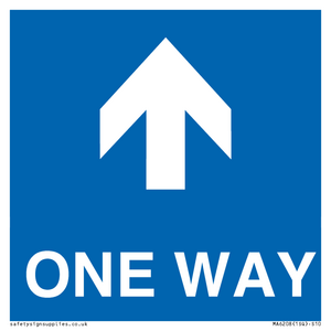 MA6208: One way with up directional arrow