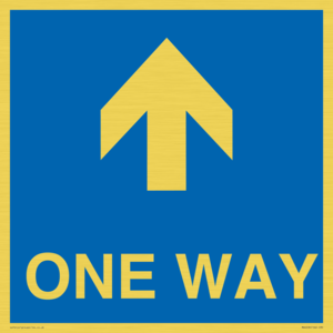 MA6208: One way with up directional arrow