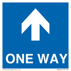 MA6208: One way with up directional arrow