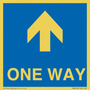 MA6208: One way with up directional arrow