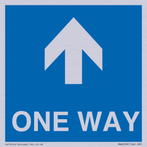 MA6208: One way with up directional arrow