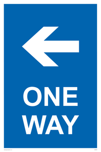 MA6209: One way with left directional arrow