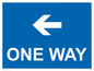 MA6209: One way with left directional arrow