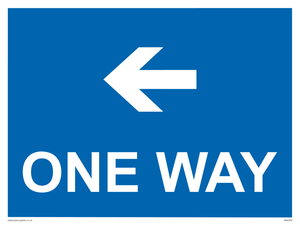 MA6209: One way with left directional arrow