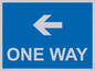 MA6209: One way with left directional arrow