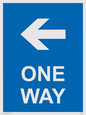 MA6209: One way with left directional arrow