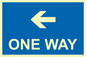 MA6209: One way with left directional arrow