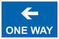MA6209: One way with left directional arrow