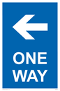 MA6209: One way with left directional arrow