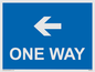 MA6209: One way with left directional arrow