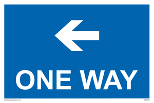 MA6209: One way with left directional arrow
