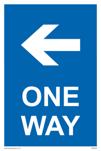 MA6209: One way with left directional arrow