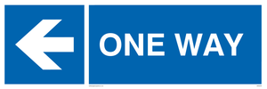 MA6209: One way with left directional arrow