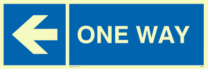 MA6209: One way with left directional arrow