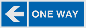 MA6209: One way with left directional arrow