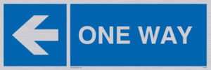 MA6209: One way with left directional arrow