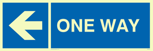 MA6209: One way with left directional arrow