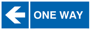 MA6209: One way with left directional arrow
