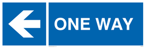 MA6209: One way with left directional arrow