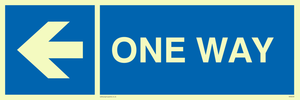 MA6209: One way with left directional arrow