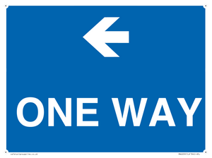 MA6209: One way with left directional arrow