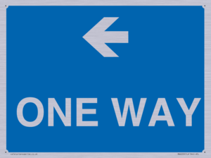 MA6209: One way with left directional arrow