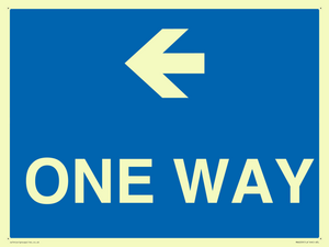 MA6209: One way with left directional arrow