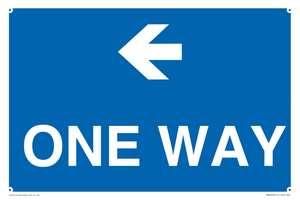 MA6209: One way with left directional arrow