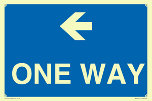 MA6209: One way with left directional arrow