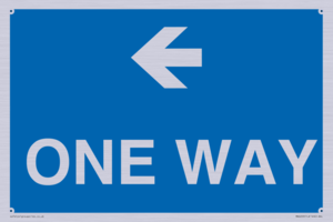 MA6209: One way with left directional arrow